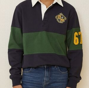 Britches Warthog Supply Long Sleeve Size M Collard Shirt